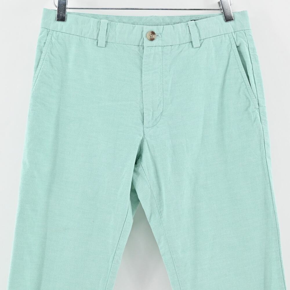 VINEYARD VINES Pants Mens Sz 30x32 Cotton Slim Taper Leg Teal Blue Casual Preppy - Picture 2 of 12